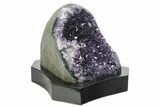 Amethyst Cluster With Wood Base - Uruguay #233733-1
